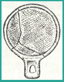 Зеркало среднесарматского погребения