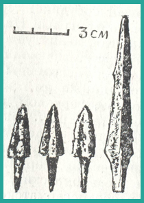Наконечники стрел среднесарматского погребения